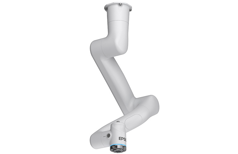 The Epson AX6 force- and power-limited robot arm is designed to be lightweight and easy to use.