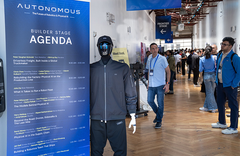 Faraday Future showed its EAI Robot at Silicon Valley events including AIRA.