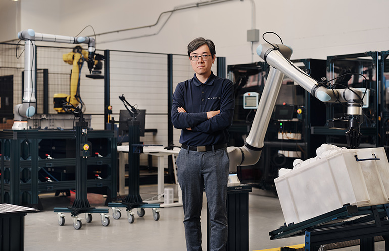Jimmy Li, director of Vention's new Physical AI Lab.