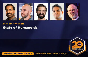 headshot of panelist and robobusiness logo.