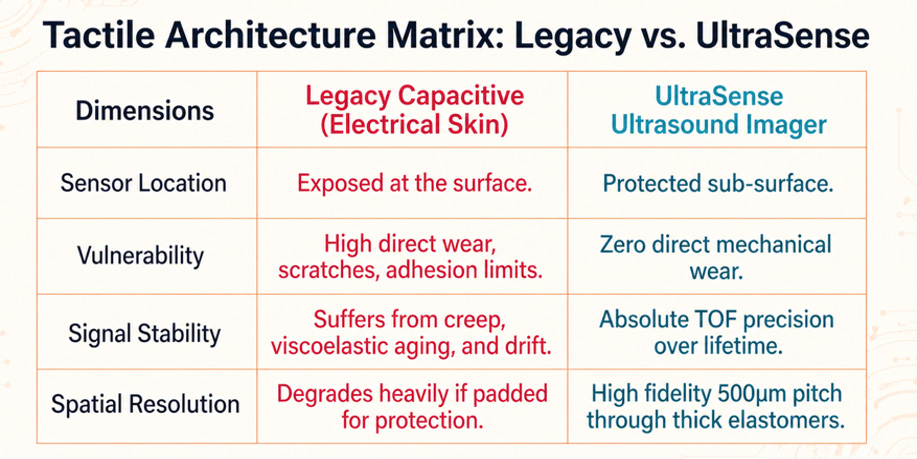 Tactile Architecture Matrix: Legacy versus UltraSense
