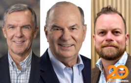 headshot of bill booth, rick faulk and Alex LInde.