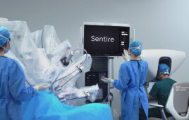 Cornerstone Robotics Sentire system combines clinical workflows with integrated engineering, software, and imaging technologies.