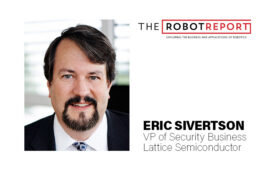 headshot of eric sivertson and the robot report logo.