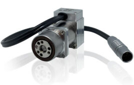 Harmonic Drive's RSF-5B IDT Sumpermini actuator with an integrated servo drive.
