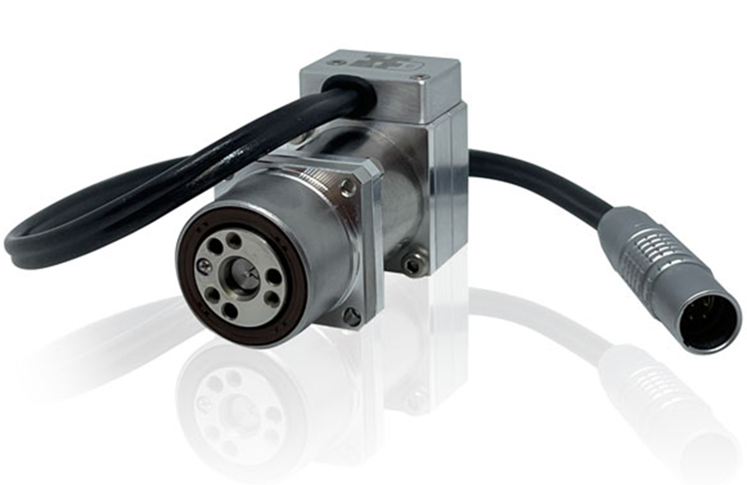 Harmonic Drive's RSF-5B IDT Sumpermini actuator with an integrated servo drive.